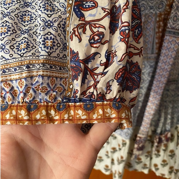 ZARA Patchwork Belted SHIRT DRESS - Picture 5 of 9